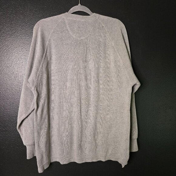 BOSS Hugo Boss Mens Medium Grey Cotton Front Pocket Sweater - Picture 2 of 8